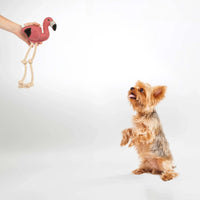 emmi-pet-flamingo-hundespielzeug-wildleder-kokosfaser image 4