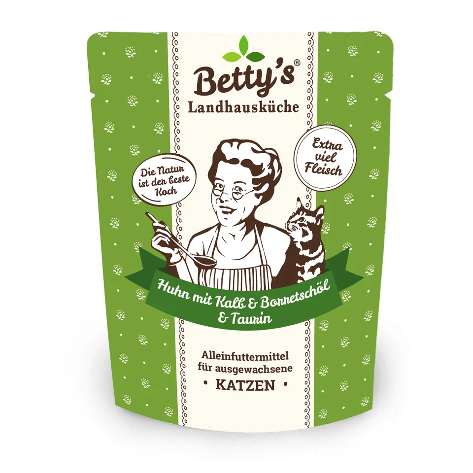betty-s-landhausk-che-huhn-kalb-frischebeutel-katze-250g-taurin image 1