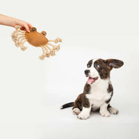 emmi-pet-hundespielzeug-krabbe-aus-wildleder-mit-quietscher image 7