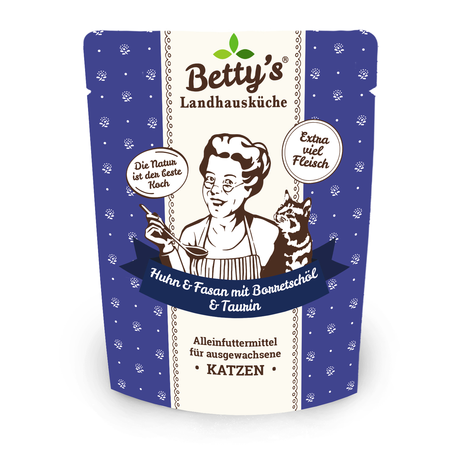 betty-s-landhausk-che-frischebeutel-katzenfutter-250g-huhn-fasan image 1