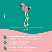 emmi-pet-flamingo-hundespielzeug-wildleder-kokosfaser image 5