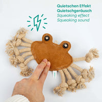 emmi-pet-hundespielzeug-krabbe-aus-wildleder-mit-quietscher image 4
