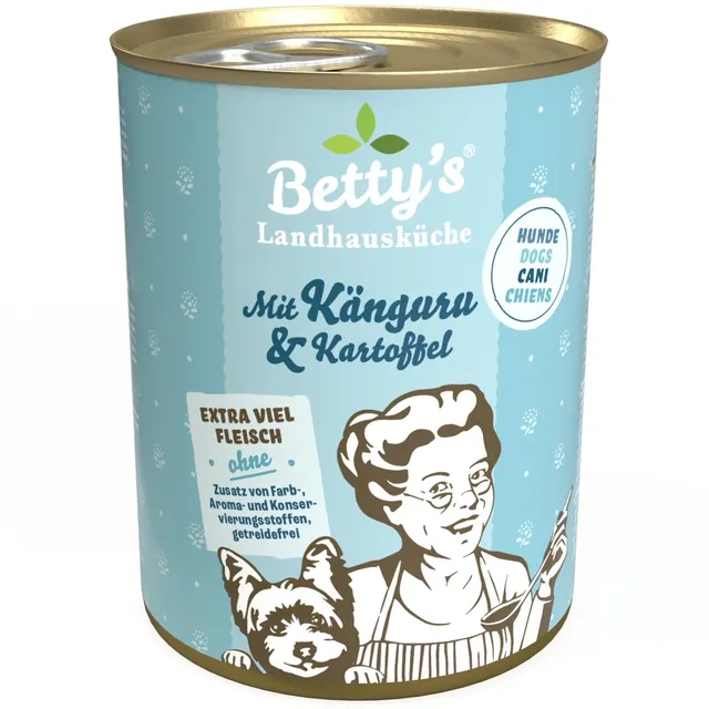 betty-s-landhausk-che-k-nguru-kartoffel-hundefutter-nass-400g image 1