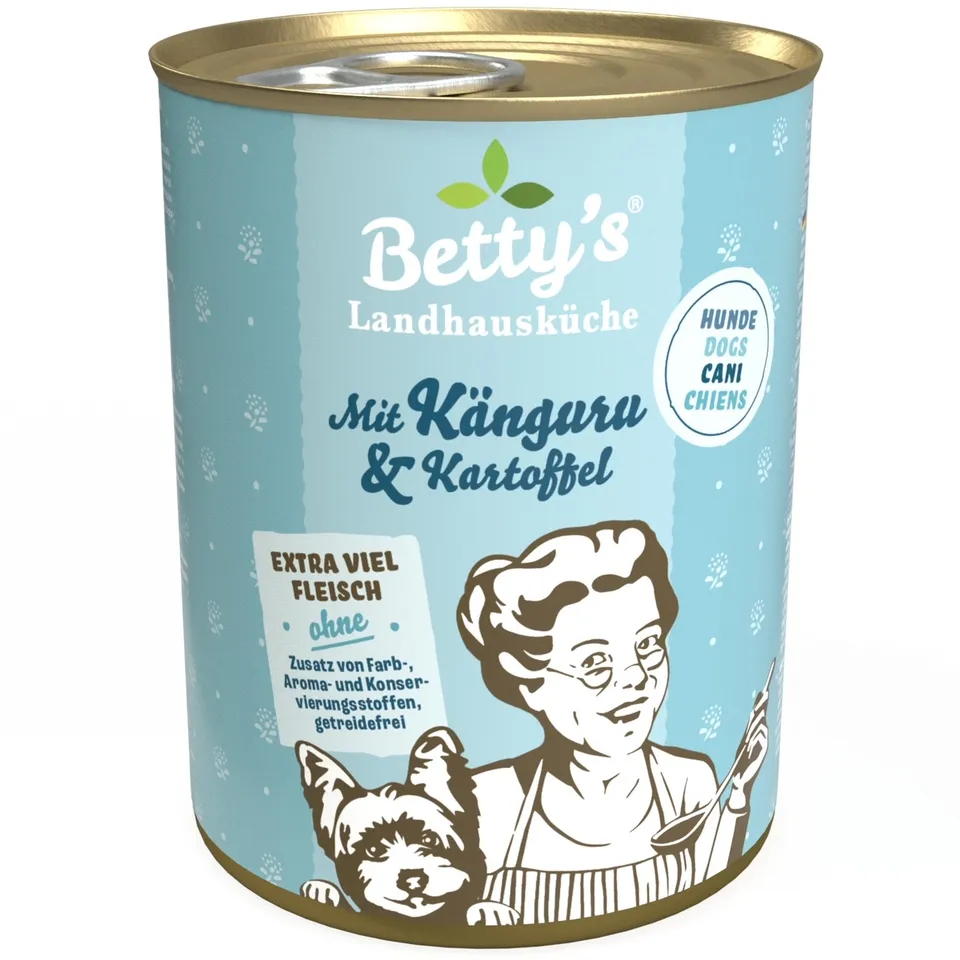 betty-s-landhausk-che-k-nguru-kartoffel-hundefutter-nass-400g image 1