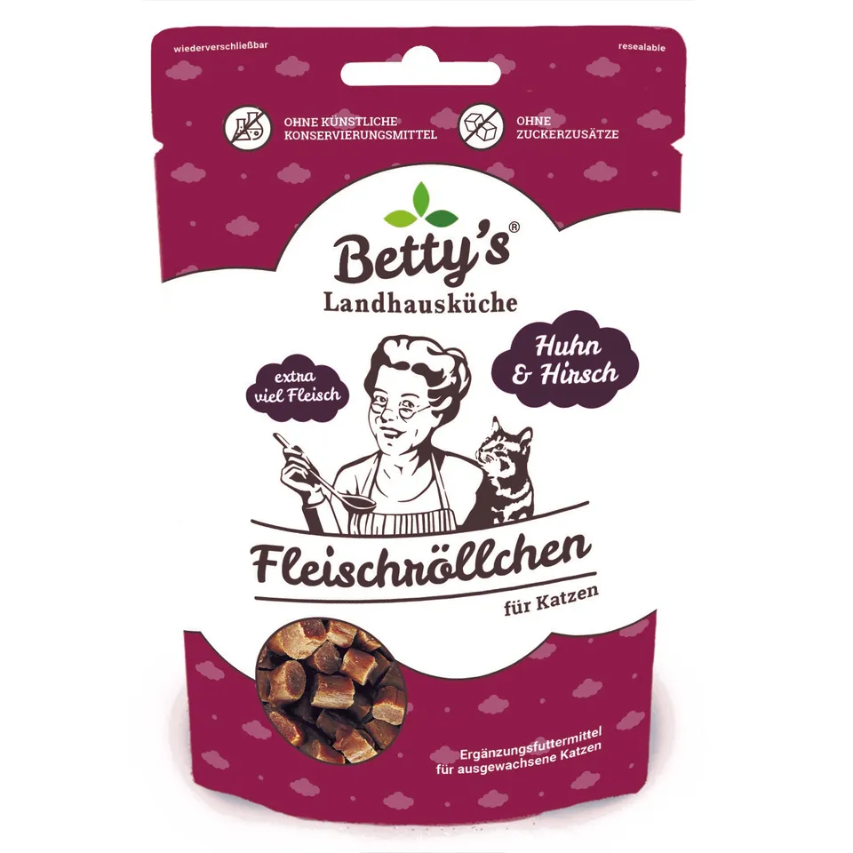 betty-s-landhausk-che-fleischr-llchen-katzensnack-huhn-hirsch image 1
