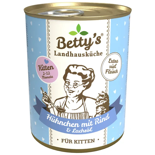 betty-s-landhausk-che-kitten-h-hnchen-rind-nassfutter-400g image 1