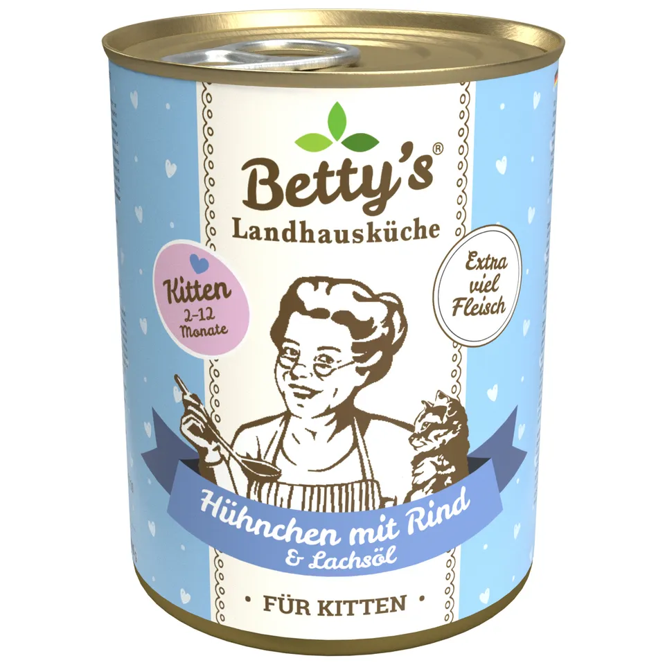 betty-s-landhausk-che-kitten-h-hnchen-rind-nassfutter-400g image 1