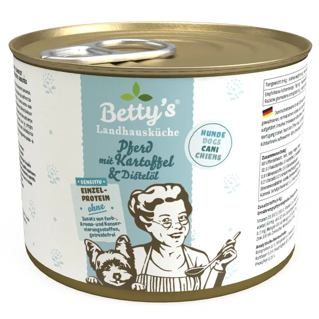 betty-s-landhausk-che-sensitiv-pferd-hundefutter-200g-kartoffel image 1