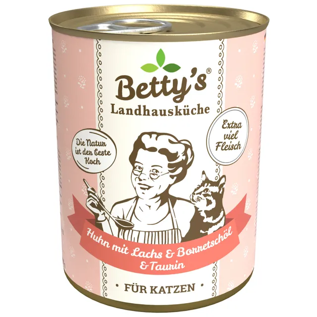 betty-s-landhausk-che-nassfutter-katze-huhn-lachs-400g-taurin image 1