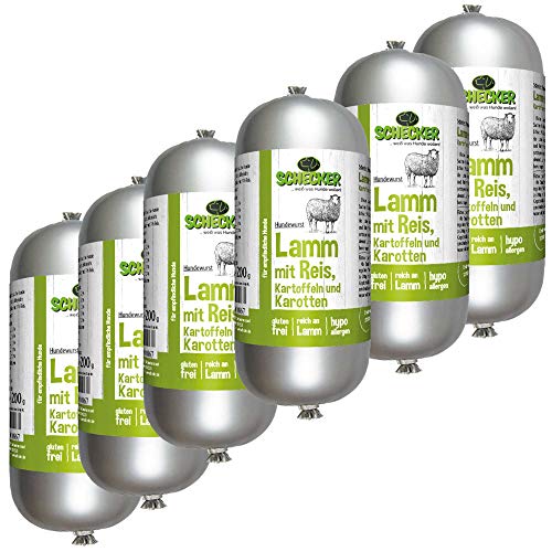 schecker-hundewurst-lamm-nassfutter-6x200g-glutenfrei image 5