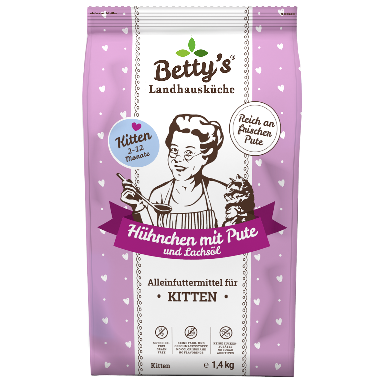 betty-s-landhausk-che-kitten-h-hnchen-pute-trockenfutter-1-4kg image 1