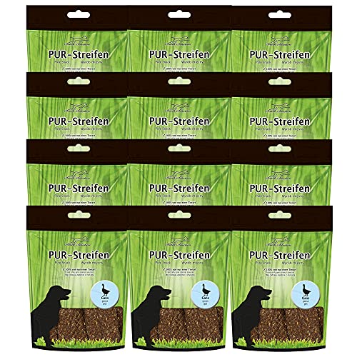 schecker-hundesnacks-pur-kaustreifen-gans-12x100g image 4