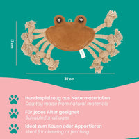 emmi-pet-hundespielzeug-krabbe-aus-wildleder-mit-quietscher image 5