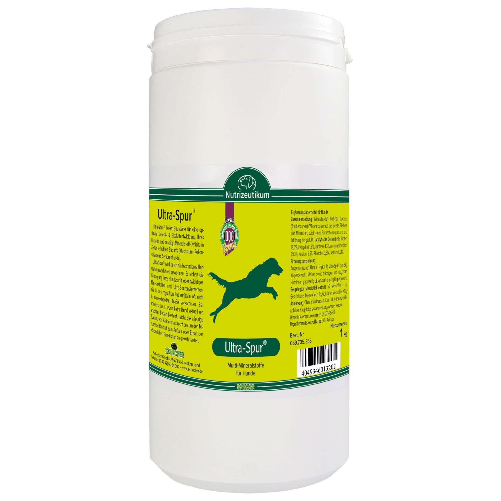 schecker-ultra-spur-hundefutter-1-kg-knochenaufbau image 1