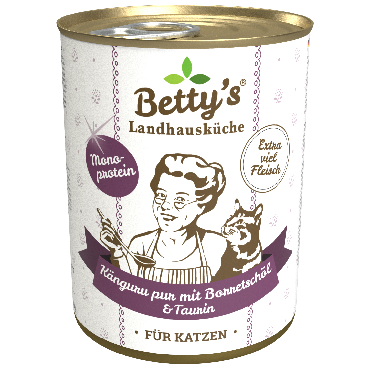 betty-s-landhausk-che-k-nguru-pur-katzenfutter-400g-borretsch-l image 1