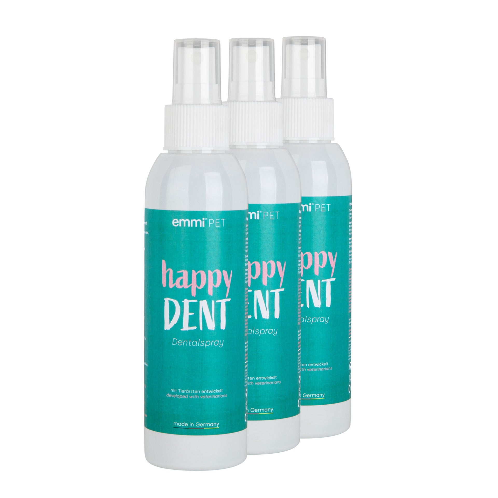 emmi-pet-zahnpflege-happydent-dentalspray-3er-set-nat-rlich image 1