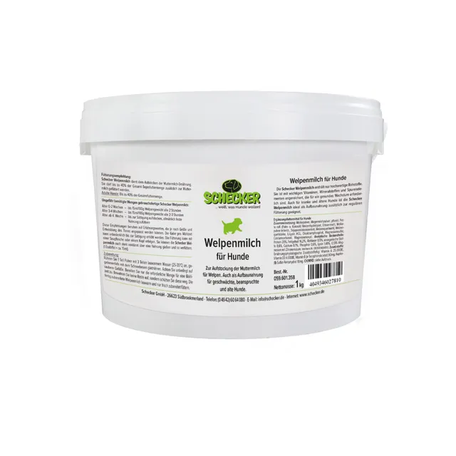 schecker-dogreform-welpenmilch-pulver-1-kg-aufzuchtmilch image 1