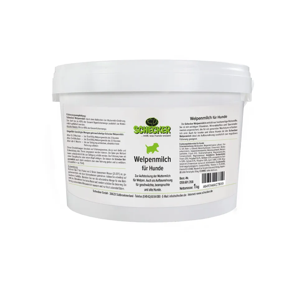 schecker-dogreform-welpenmilch-pulver-1-kg-aufzuchtmilch image 1