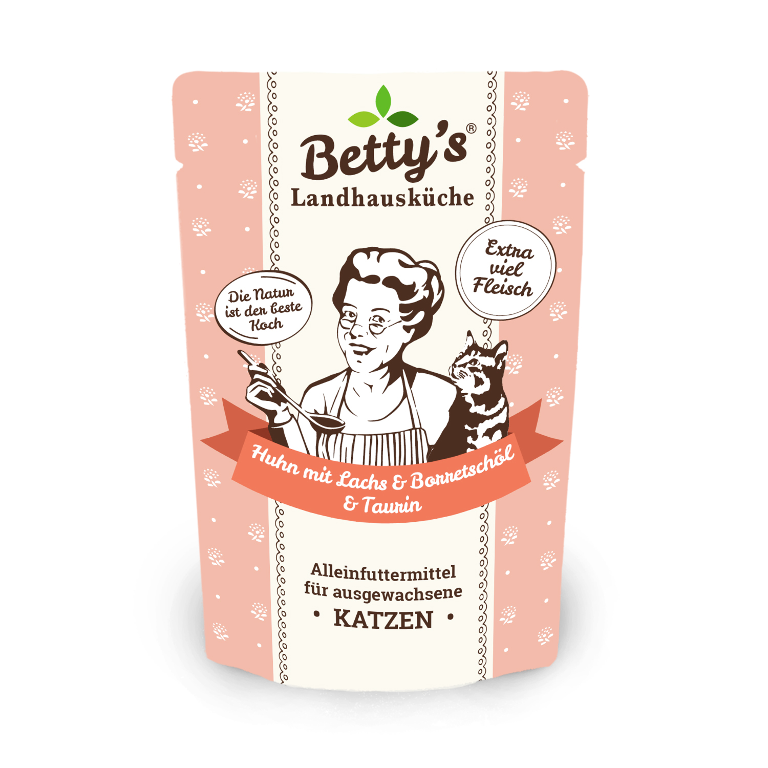 betty-s-landhausk-che-frischebeutel-huhn-lachs-katzenfutter-100g image 1