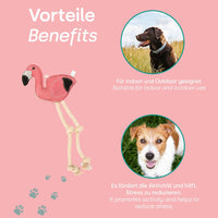 emmi-pet-flamingo-hundespielzeug-wildleder-kokosfaser image 2