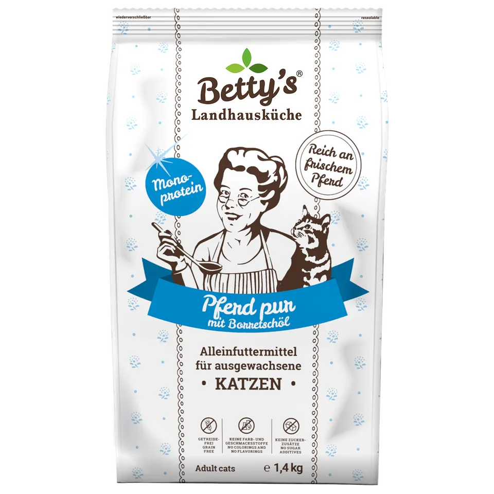betty-s-landhausk-che-pferd-pur-katzen-trockenfutter-1-4kg-monoprotein image 1