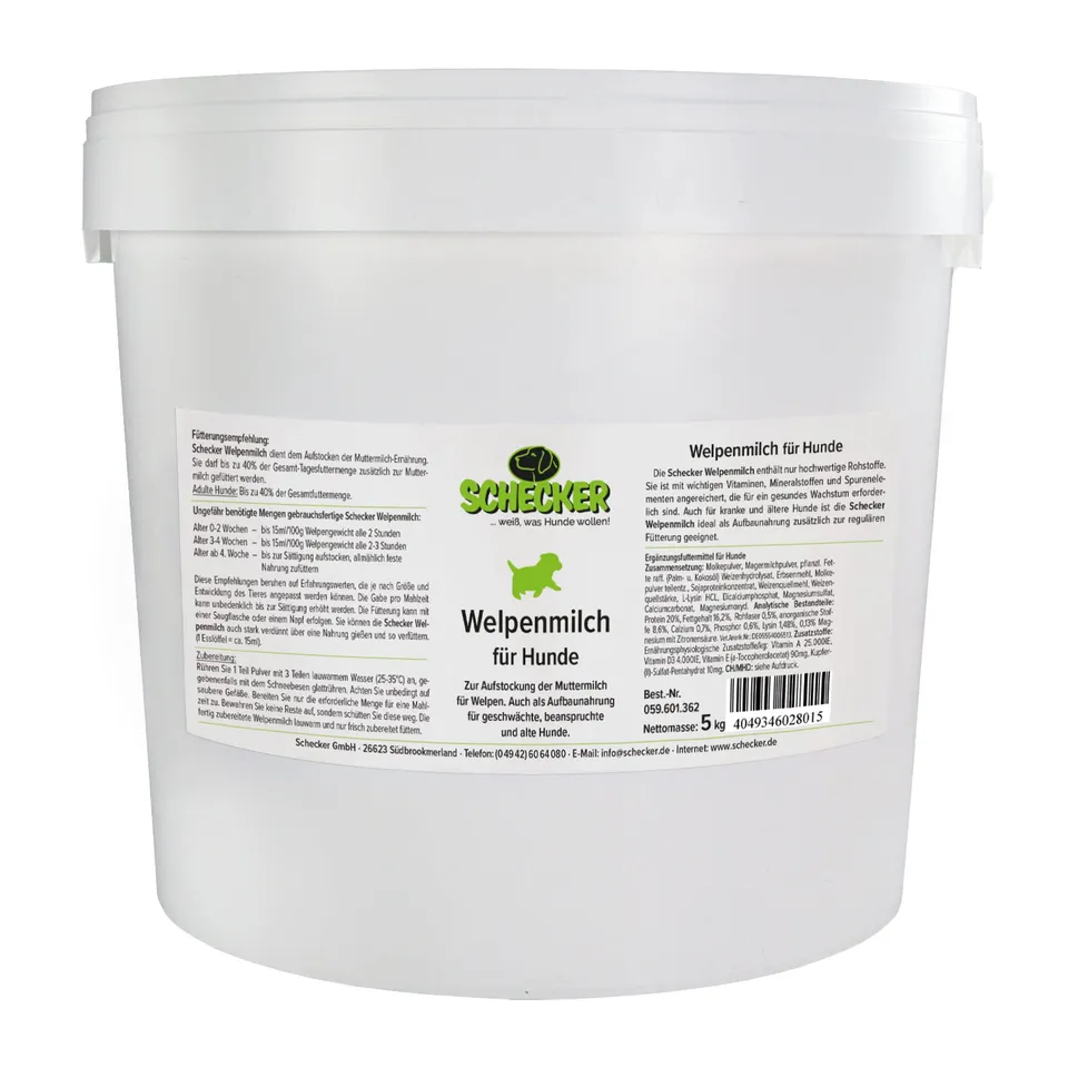schecker-dogreform-welpenmilch-pulver-5-kg-aufzuchtmilch image 1