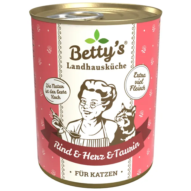 betty-s-landhausk-che-rind-herz-katzenfutter-nass-400g image 1