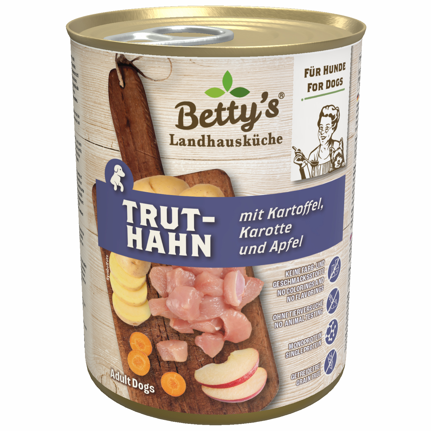 betty-s-landhausk-che-truthahn-kartoffel-hundenassfutter-400-g image 1