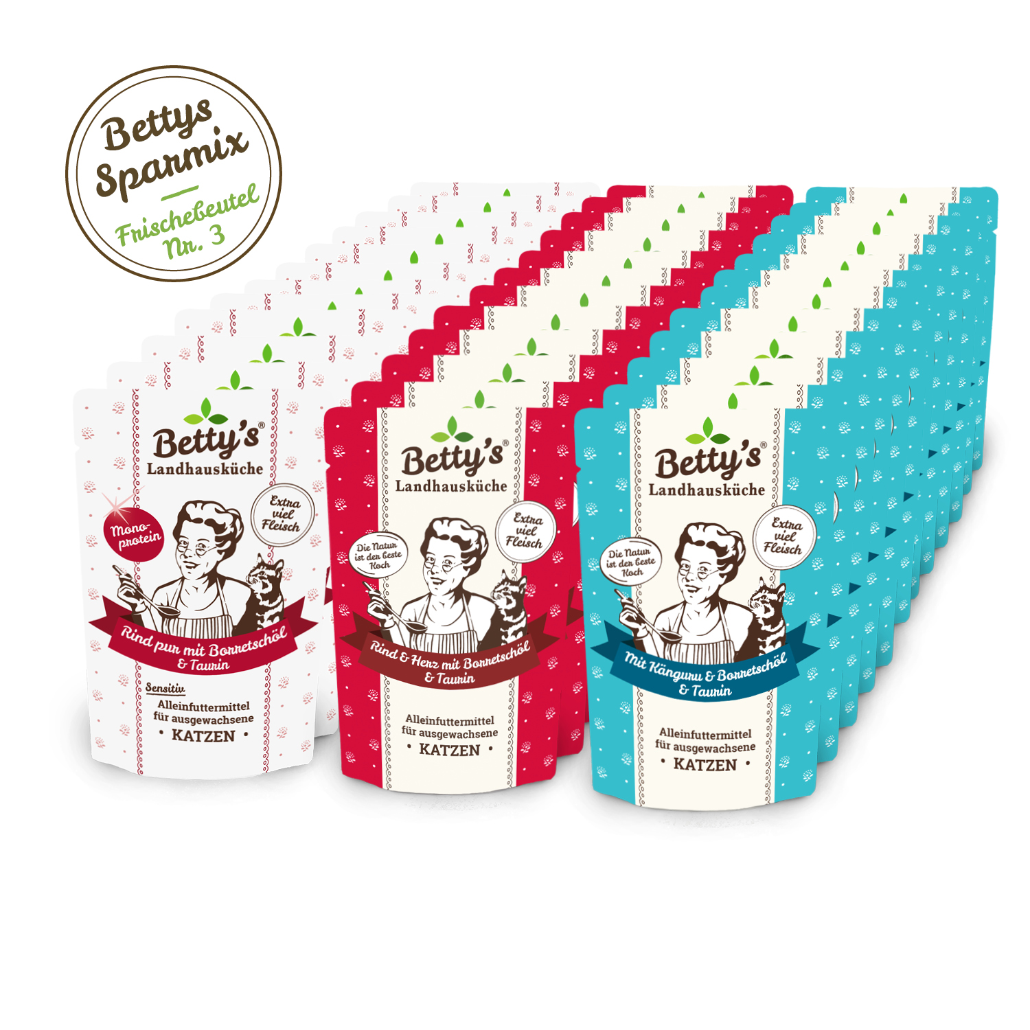 betty-s-sparmix-frischebeutel-3-katzenfutter-rind-k-nguru-36x100g image 1