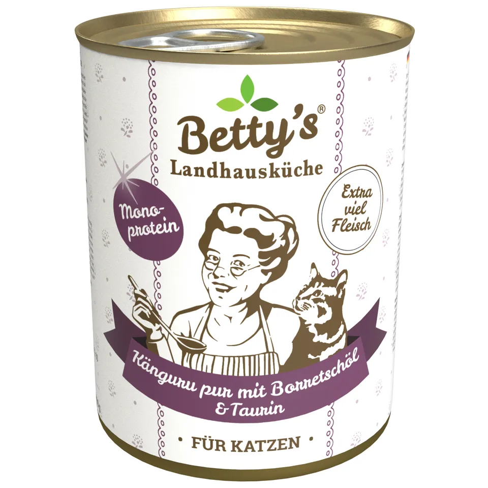 betty-s-landhausk-che-k-nguru-pur-katzenfutter-400g-borretsch-l image 1