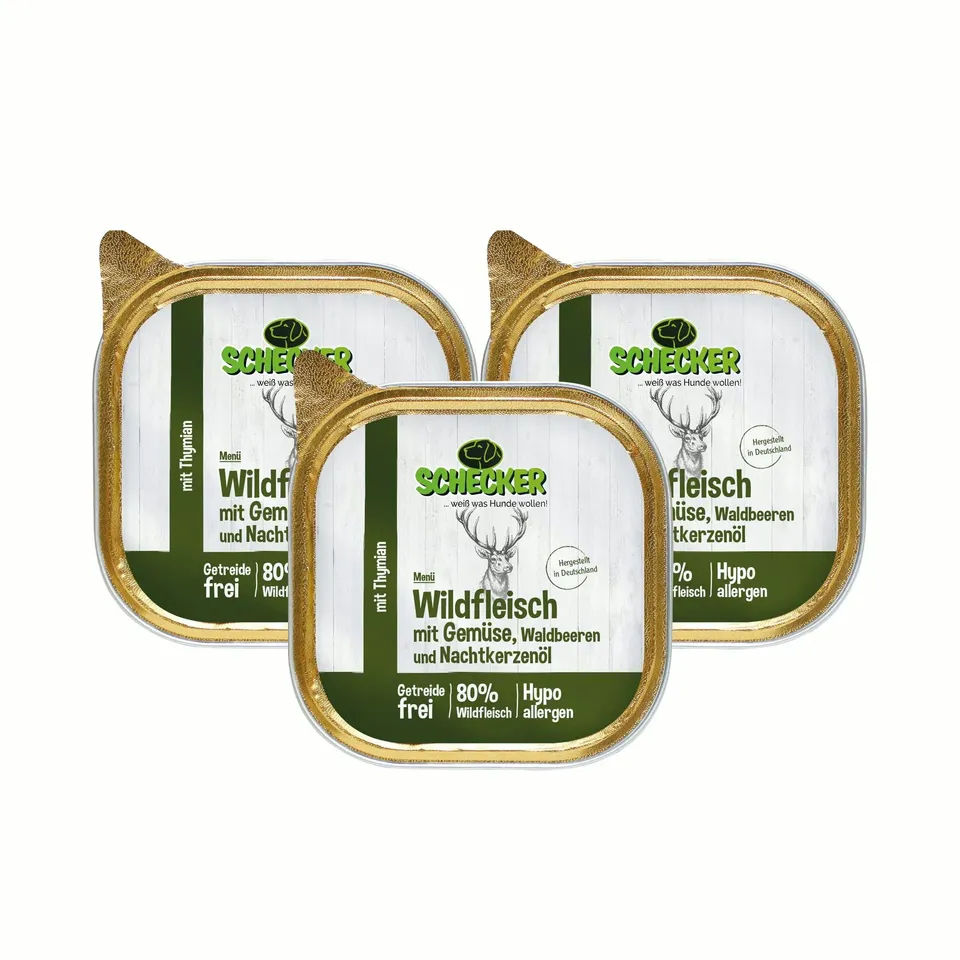 schecker-hundemen-wild-nassfutter-gem-se-waldbeeren-200g image 1