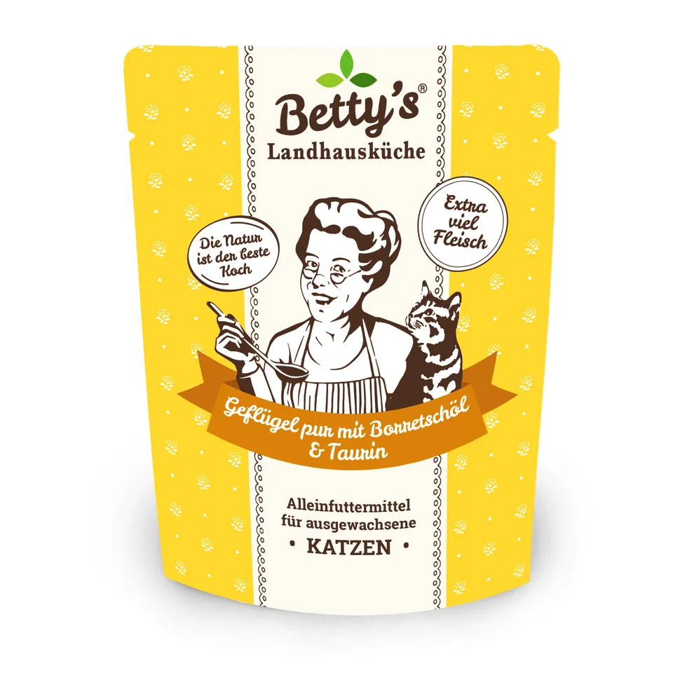betty-s-landhausk-che-gefl-gel-pur-katzenfutter-beutel-250g image 1