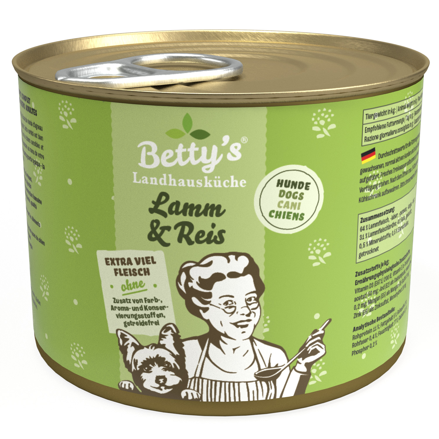 betty-s-landhausk-che-lamm-reis-hundefutter-nass-200g-sensibel image 1