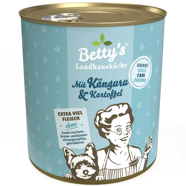 betty-s-landhausk-che-k-nguru-kartoffel-hundefutter-800g image 1