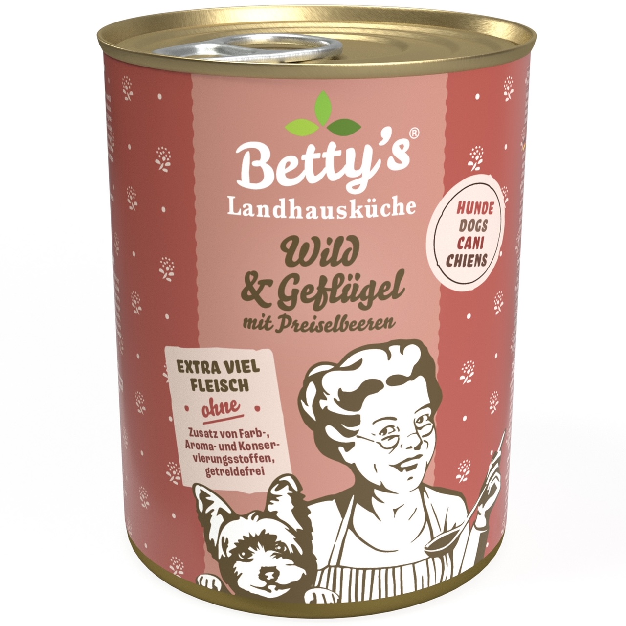 betty-s-landhausk-che-wild-gefl-gel-nassfutter-hund-400g image 1