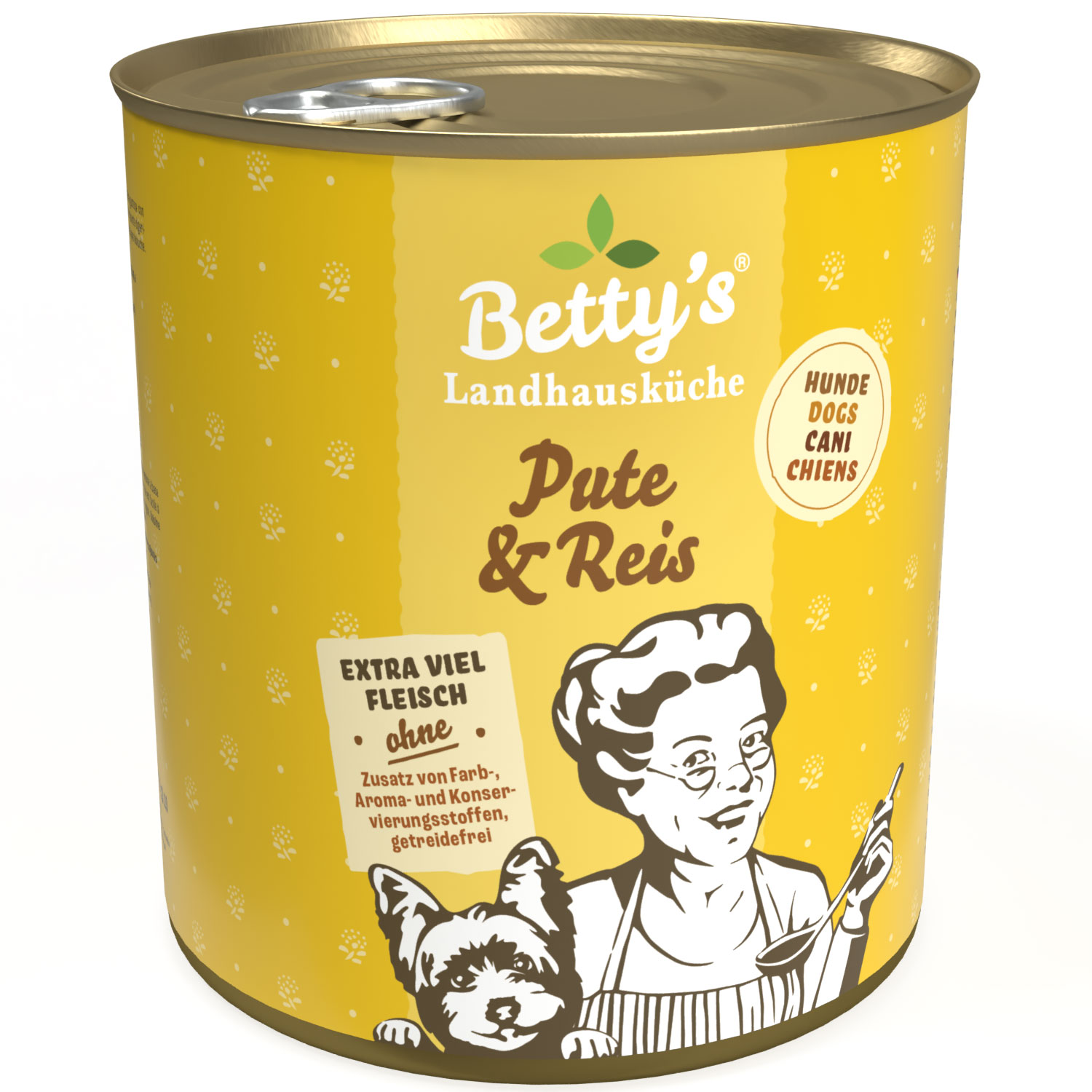 betty-s-pute-reis-hundefutter-nassfutter-800g-dose-magensensibel image 1