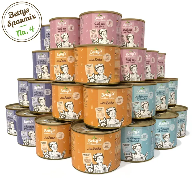 betty-s-landhausk-che-sparmix-nr-4-hundefutter-24x200g-mix image 1