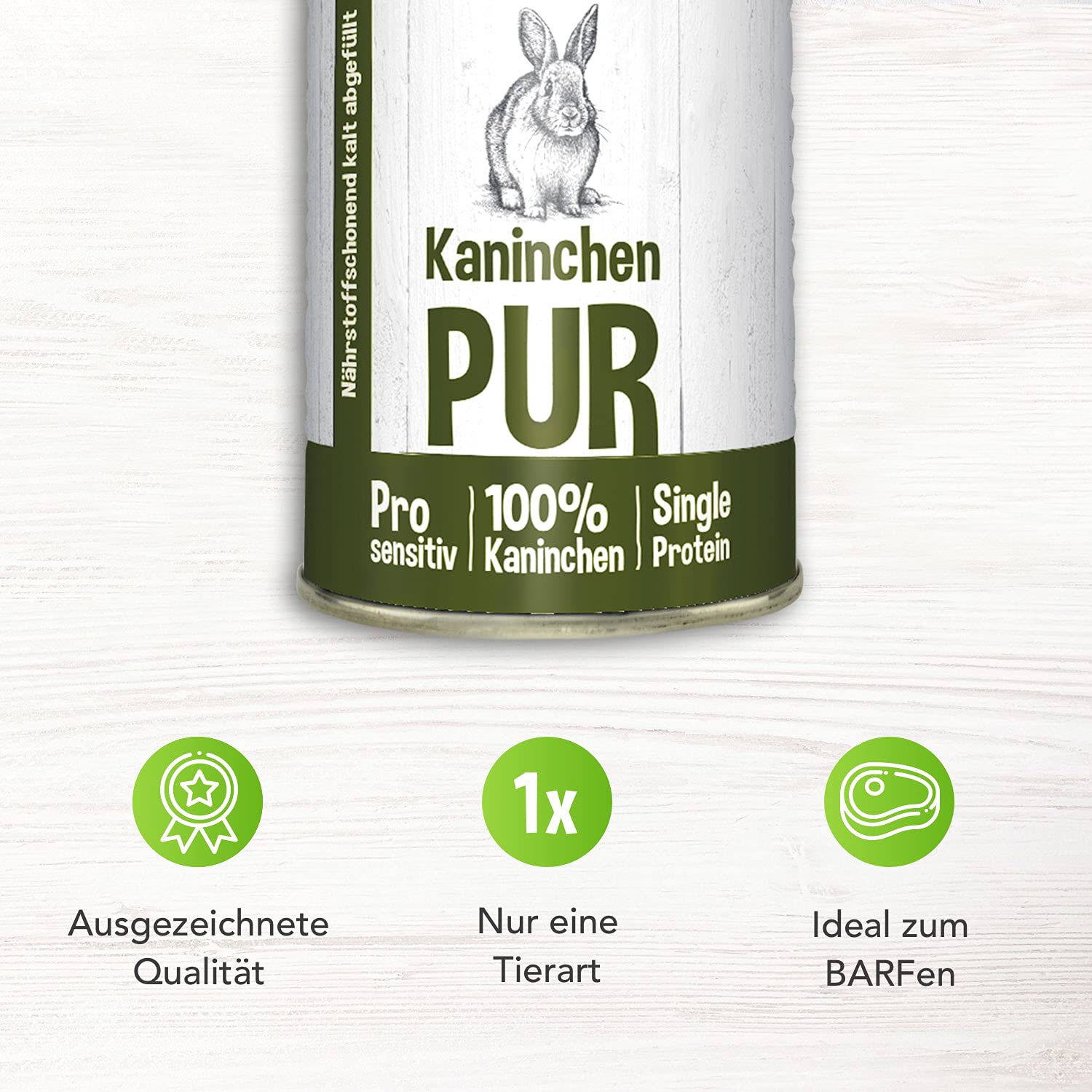 schecker-kaninchen-pur-nassfutter-hund-getreidefrei-6x410g image 3