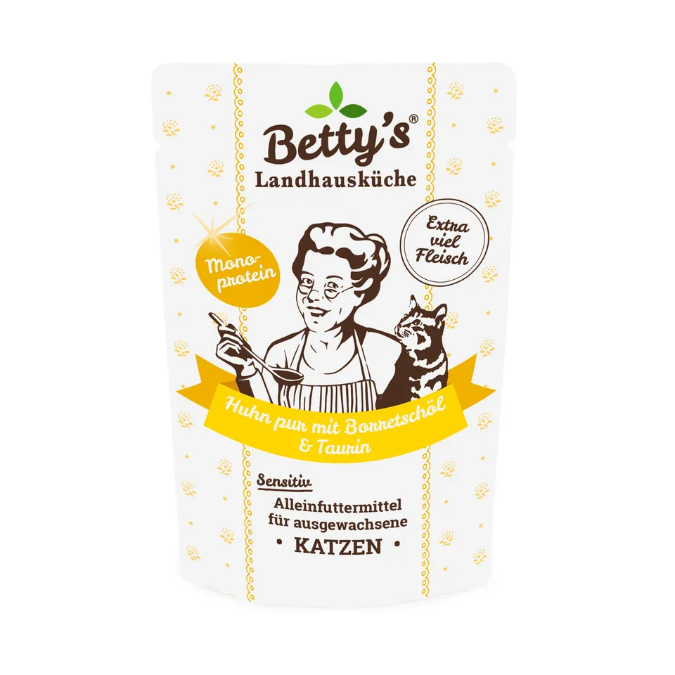 betty-s-landhausk-che-huhn-pur-frischebeutel-katze-100g image 1