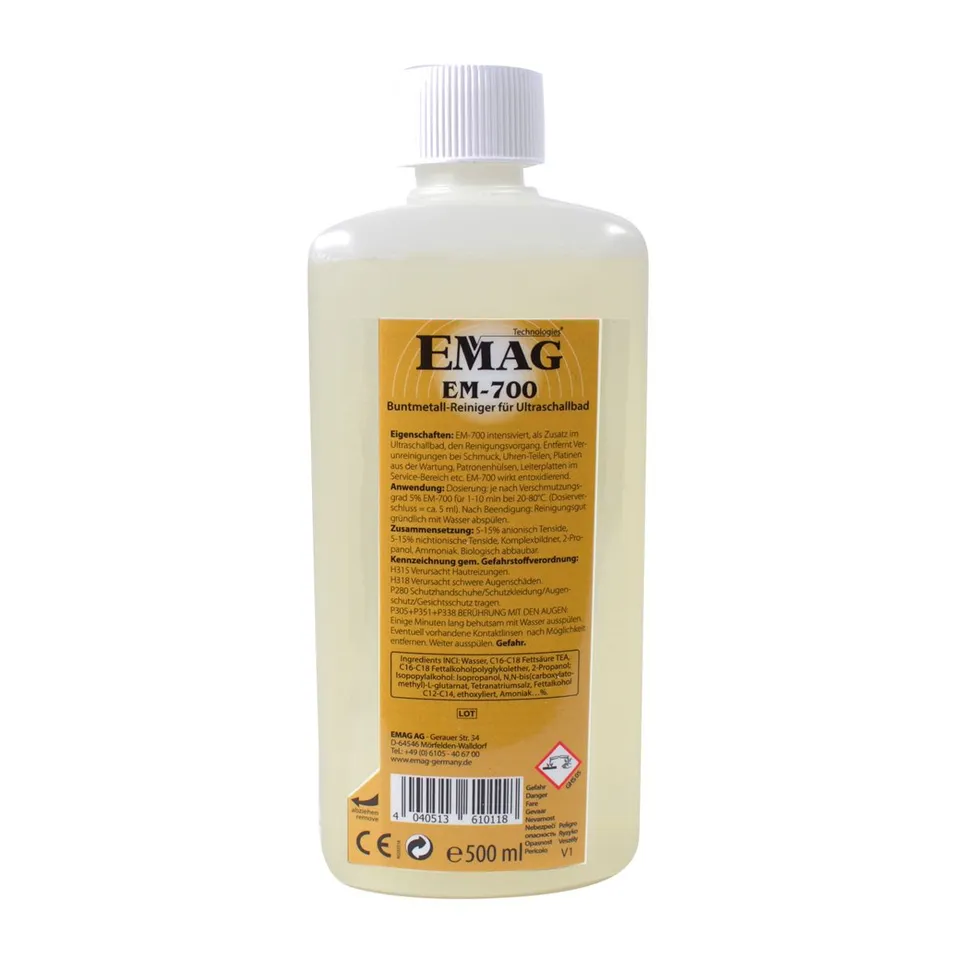 emmi-pet-em-700-buntmetall-ultraschallreiniger-konzentrat image 1