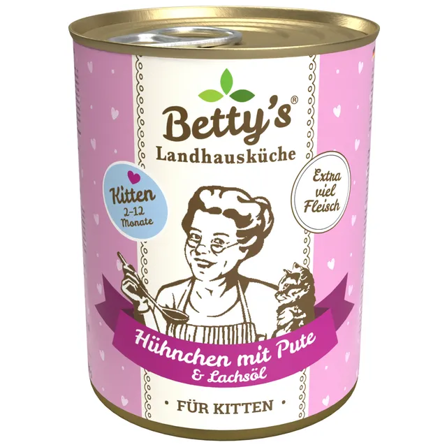 betty-s-landhausk-che-kitten-katzenfutter-400g-h-hnchen-pute image 1