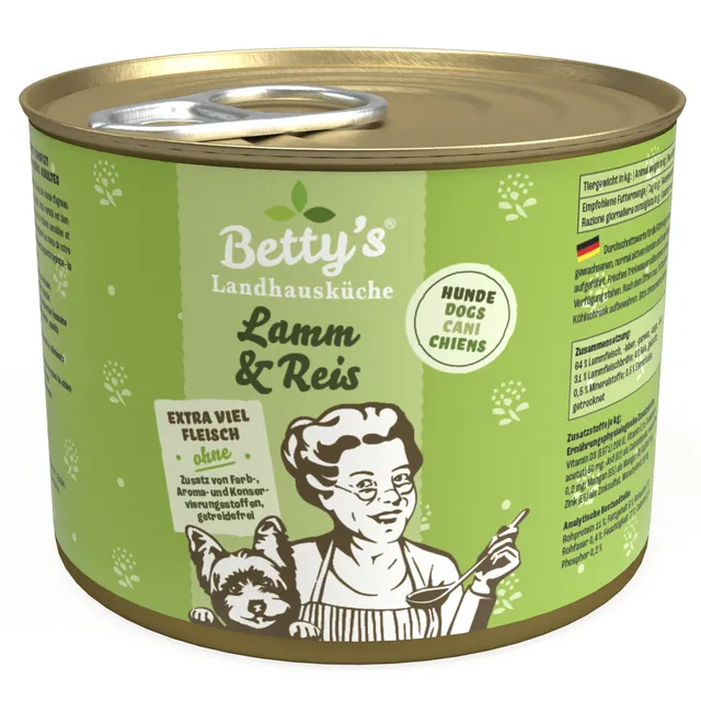 betty-s-landhausk-che-lamm-reis-hundefutter-nass-200g-sensibel image 1