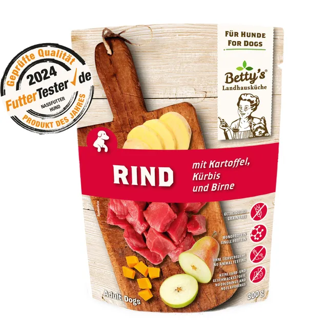 betty-s-landhausk-che-frischebeutel-rind-kartoffel-hundefutter-300g image 1