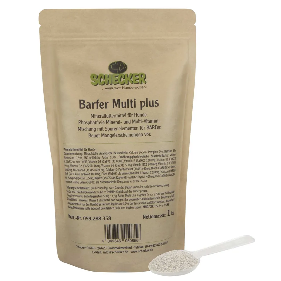 schecker-barfer-multi-plus-mineralpulver-1000-g-phosphatfrei image 1