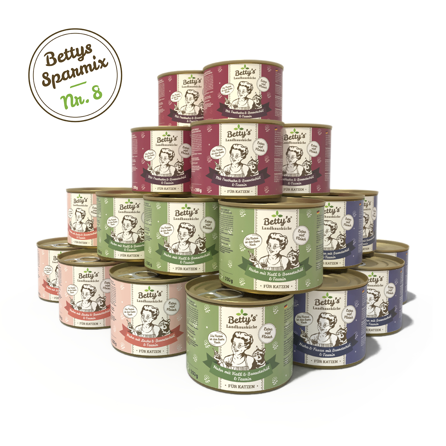 betty-s-landhausk-che-sparmix-nr-8-katzenfutter-24x200g-gefl-gel-mix image 1