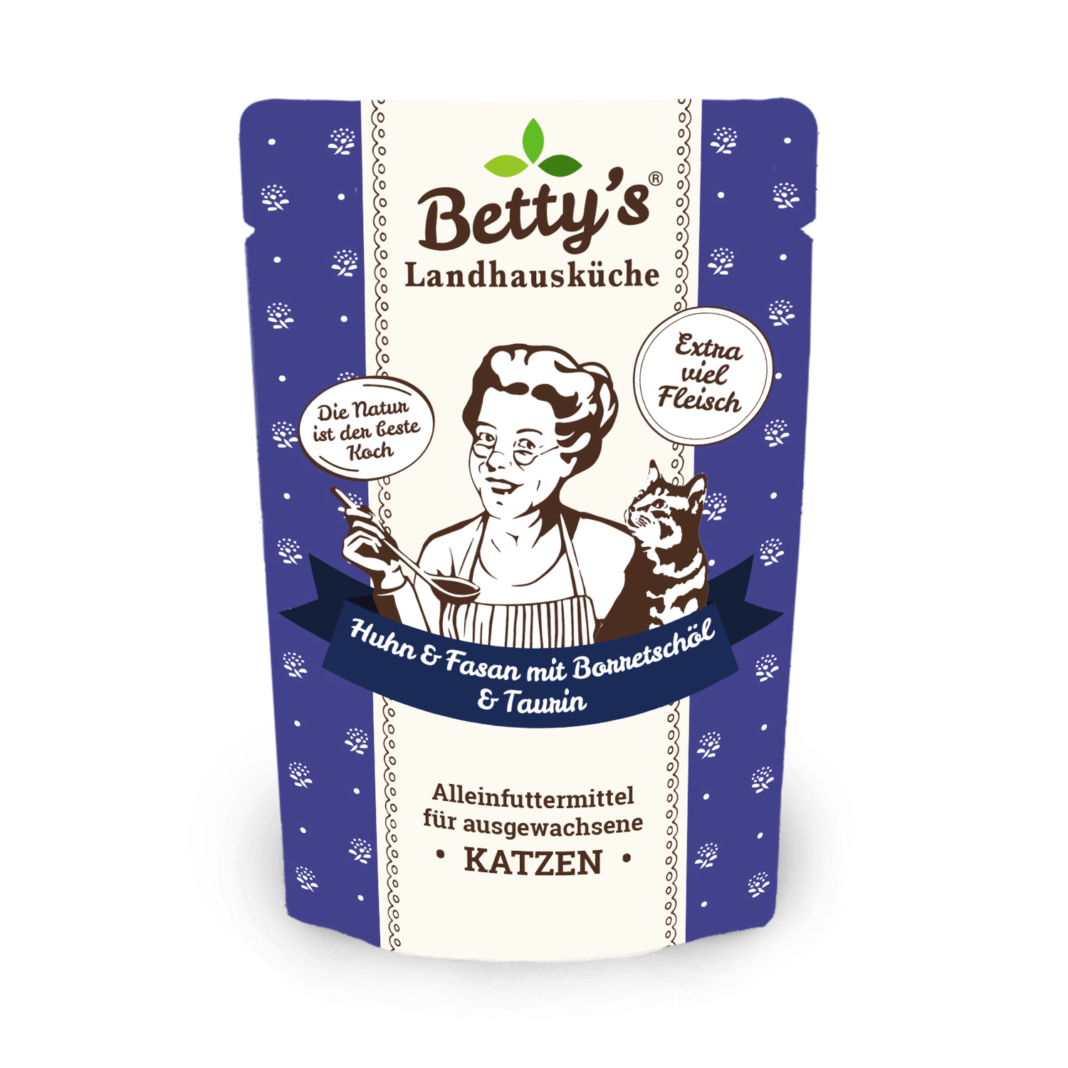 betty-s-landhausk-che-huhn-fasan-frischebeutel-katzenfutter-100g image 1