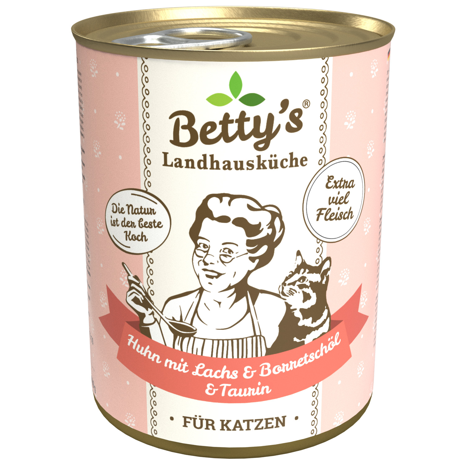 betty-s-landhausk-che-nassfutter-katze-huhn-lachs-400g-taurin image 1