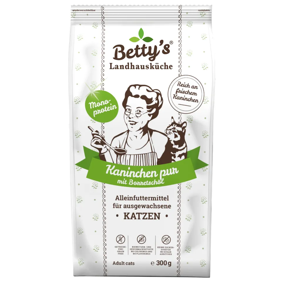 betty-s-landhausk-che-katze-adult-kaninchen-pur-300g image 1
