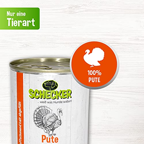 schecker-pute-pur-nassfutter-6x410g-monoprotein-getreidefrei image 8