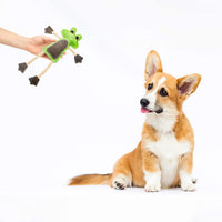 emmi-pet-frosch-hundespielzeug-veloursleder-kokos-leise image 4